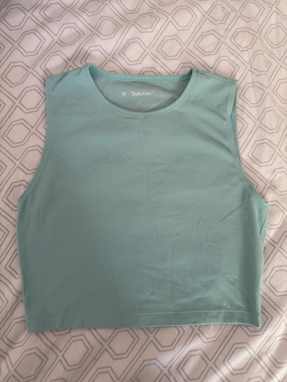 Aritzia Aqua Sleeveless Crop Top TNA M Workout Summer